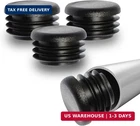 Prescott Plastics 1" (25.4MM) Outer Diameter Ribbed Hole Plugs, Round Bl New. Price: $18.96.