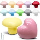 Cionyce 12 Pcs Ceramic Cabinet Knobs, Heart Shaped Pack, Mix Color New. Price: $28.88.