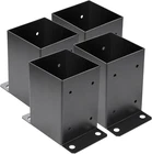 4 Post Pcs,inner Size 3.6"X3.6"DECK Base,heavy Duty Metal Black New. Price: $51.62.