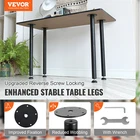 30" Solid Steel Adjustable Desk Legs Office Furniture Set 4 Black New. Price: $46.99.
