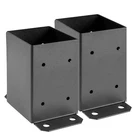 4X4 Post 2 Pcs, Inner Size 3.6"X3.6" Deck Base, Heavy Duty Powder-coat New. Price: $40.93.