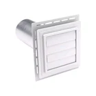 Louvered Exhaust Utility Vent By Mastic Home Exteriors Stone Glacier White Open. Price: $9.99.