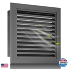 Zepoty 24 X Gray Aluminum Gable Shed Screen Fits 22 Opening New. Price: $110.38.