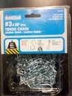Mibro Kingchain Tenso Zinc Plated, #3 X 20 Ft With S-hook & Open Chainsnap New. Price: $16.50.