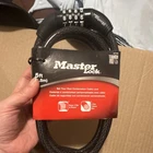 Master 8370D Combination Cable Bike Lock, 5FT X 12MM, Easy & Reset New. Price: $28.00.
