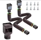 Vevor Corrugated Pipe With Adapters Brown HC3003G2 Drainage Easy Install New. Price: $29.99.
