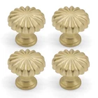 4 Pack Gold Cabinet Knobs, 1.18IN/30MM Zinc Alloy Pumpkin Drawer New. Price: $17.62.