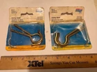 Made Usa - New / Old Stock Solid Brass National Mfg #6 2 Pack Ceiling Hooks Open. Price: $15.00.