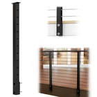 Muzata Level Drilled Side Mount Post 36"X2"X2" Fixed Top Cable Railing PF02 New. Price: $105.99.