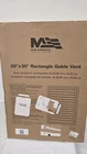 Mid-america Vinyl Gable Vent 20 X30 White #001 New. Price: $31.99.