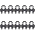 10PCS 1/4 Inch M6 Stainless Steel Wire Rope Cable Clip Clamp (10 Pieces) New. Price: $13.09.