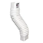 Flex-elbow 2 In. 3 White Vinyl Downspout New. Price: $6.10.
