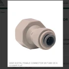 Gray Acetal Female Connector 3/8 Tube Od X 1/2 Bspp Flat # PI451214FS New. Price: $7.95.