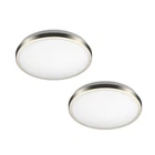Led Ceiling Lights Flush Mount 10" Brushed Nickel 1200 Lumens Bright Adjustable New. Price: $25.99.