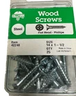 Hillman 42248 Steel Flat Head Phillips Wood Screw #14 X 1-1/2" 25PK New. Price: $10.66.