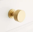 Signature Hardware 1-1/4" Colmar Brass Cabinet Knob Satin New. Price: $10.00.