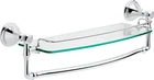 Delta 79710 Cassidy 18-IN Glass Shelf With Towel Bar Polished Chrome New. Price: $81.25.
