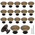 Pack Cabinet Knobs For Dresser, Round Door 18 Antique Brass New. Price: $25.50.