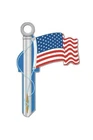 Lucky Line American Flag Design Decorative House Key, SC1 B101S Pack Of 3 New. Price: $18.01.