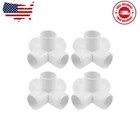 Sdtc Tech 4-PACK 1 Inch 5 Way Pvc Fitting Elbow Furniture Grade Pipe Connector New. Price: $23.87.
