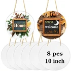 8 Pcs Metal Sublimation Door Hanger BLANKS,10 Inch Round Unfinished Sign Blan... New. Price: $39.05.