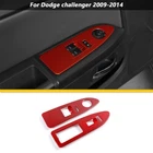 Window Lift Switch Panel Trim Cover For Dodge Challenger 09-14 Red Carbon Fiber New. Price: $26.90.