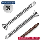 Mywish (150PCS) #8 X 2 Self Tapping Screws, Flat Phillips Head Sheet Metal New. Price: $29.73.