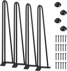Smartstandard 24 Inch Hairpin Table Legs, 3 Steel Rods 1/2 Pipe Diameter New. Price: $39.99.