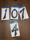 Hillman 4 Inch Black Plastic Nail-on Weatherproof Number 1 7 New. Price: $9.99.