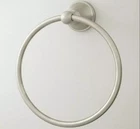 Signature Hardware Seattle Collection Towel Ring - Brushed Nickel Open. Price: $44.85.