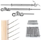 Muzata 40 Pair Cable Railing Kit 1/8" Swage Toggle Turnbuckle Hardware CK07 T316 New. Price: $105.95.