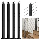 Muzata 4PACK 42"X2"X2" Cable Railing Post For Adjustable Top 25-35 Degrees PS01 New. Price: $335.99.