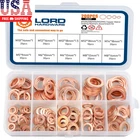 200 Pcs Copper Crush Washers Assortment Kit 9 Sizes Flat Sealing M5 M6 New. Price: $16.85.