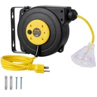 Vevor Retractable Extension Cord Reel Power 30FT 16AWG/3C Sjtow New. Price: $49.90.