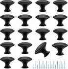 Joy Decor 18 Pack Matte Black Cabinet Drawer Hardware 30MM Kitchen Knobs New. Price: $14.58.