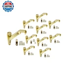 Qcaa Heavy Duty Handrail Stair Brackets, Zinc Die Cast, Champagne Brass, 10 Pack New. Price: $69.49.