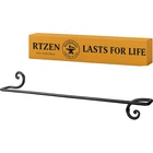 Rtzen Farmehouse Bathroom Towel Holder - Wrought Iron Matte Metal Black New. Price: $63.44.