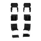 Versarail Classic Matte Black Aluminum Angle Bracket Kit (4-PIECE) New. Price: $57.08.