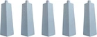 5 - New Aluminum Outside Siding Corner 8 Inches Nails Included White. Price: $31.58.
