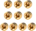 10 Pcs 1/4" Npt Male Pipe Fitting Set Brass Hex Counter Sunk Plugs For Clos New. Price: $10.21.