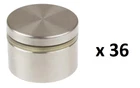 *36* Gliderite 1-1/2 In. Dia X 3/4 Stainless Steel Standoffs For Signs New. Price: $59.99.