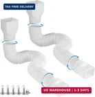 Plusgutter WHITE-2PACK Downspout Extensions Flexible, Drain New. Price: $41.23.