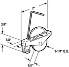Prime-line 11118 Steel Spring Tension Roller Assembly 1-1/4 Dia. X In. New. Price: $8.89.