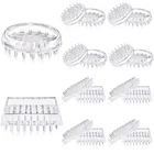 Queekay 18 Pieces Carpet Protector Spiked Plastic Caster Cups Round And Clear New. Price: $29.05.