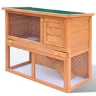 Rabbit Hutch Brown Wood, Iron Wire 35.4 17.7 31.5 In Pull-out Vidaxl New. Price: $124.99.