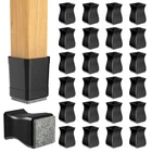 16 Pcs Square Chair Leg Floor Protectors, Foot For Wood Floo... New. Price: $29.16.