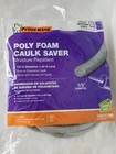 Frost King C21H Durable Moisture Repellant Poly Foam Caulk Saver 1/2 In. 20 Ft. New. Price: $6.00.