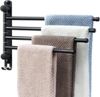 Black Towel Rack Jsver Swivel Wall Mounted, SUS304 Stainless Steel New. Price: $38.99.