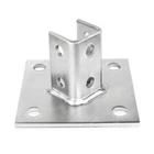 Ohlectric Strut Post Base Single Channel 1-5/8 Corner Orientation 6X6 In... New. Price: $56.01.