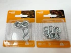 New 2 Pack Of National 1-1/4 In. Zinc Light Closed (10 Total Hooks). Price: $14.99.